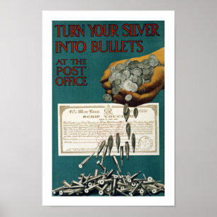 Poster Transforme sua prata em balas (a beira)