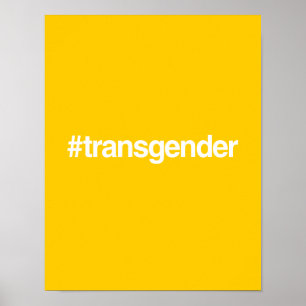POSTER TRANSGENDER DE HASHTAG