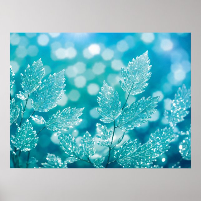 Poster Transição Congelada: Folhas despertando (Frente)