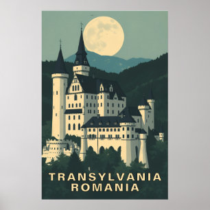 Poster Transilvânia Romênia Castelo de Vampiro Viagem Ant