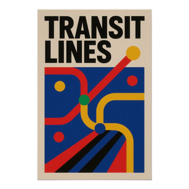 Pôster Transit Lines - Poster (Frente)