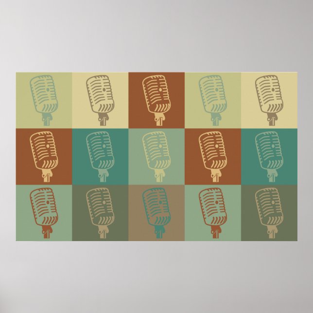 Pôster Transmissão de Pop Art (Frente)