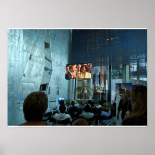 Poster Transmissão inaugural de Barack Obama na Austrália