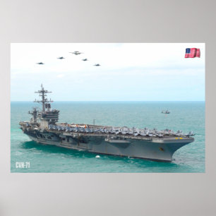 POSTER TRANSPORTADORA AERONÁUTICA DOS EUA - CVN-71