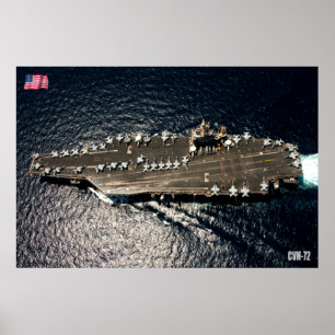 POSTER TRANSPORTADORA AERONÁUTICA DOS EUA - CVN-72