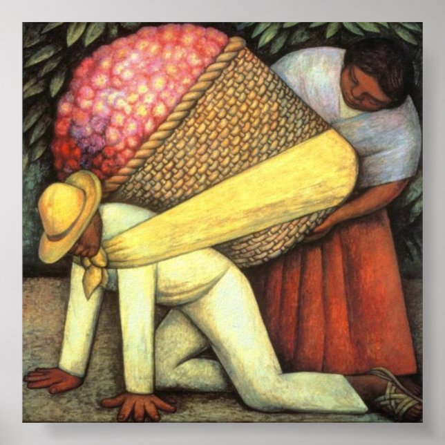 Poster Transportadora Flor - Diego Rivera (Frente)
