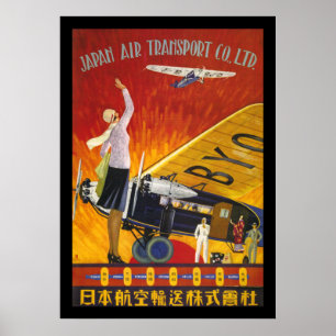 Pôster Transporte aéreo de Japão