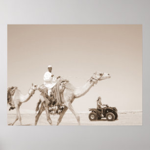 Pôster transporte do deserto