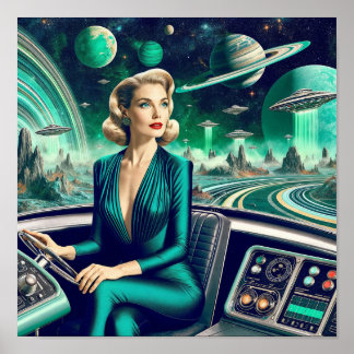 Poster Transporte Futurista