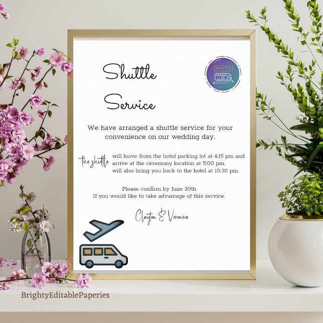 Poster Transporte gratuito para nossos convidados de casa (Criador carregado)