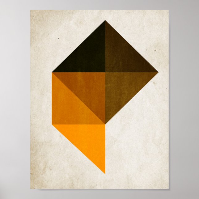 Poster Trapezoide nº 9 - Kubistika por Boris Draschoff (Frente)