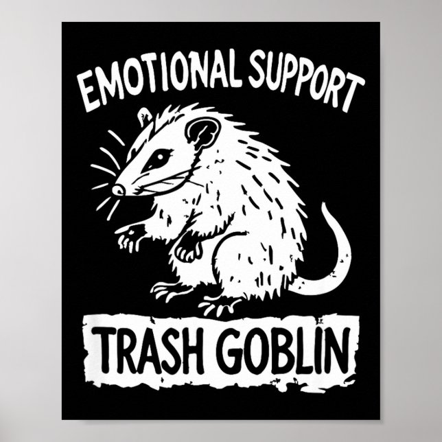 Poster Trash Goblin Ssum Emotional Suprt Funny Meme  (Frente)