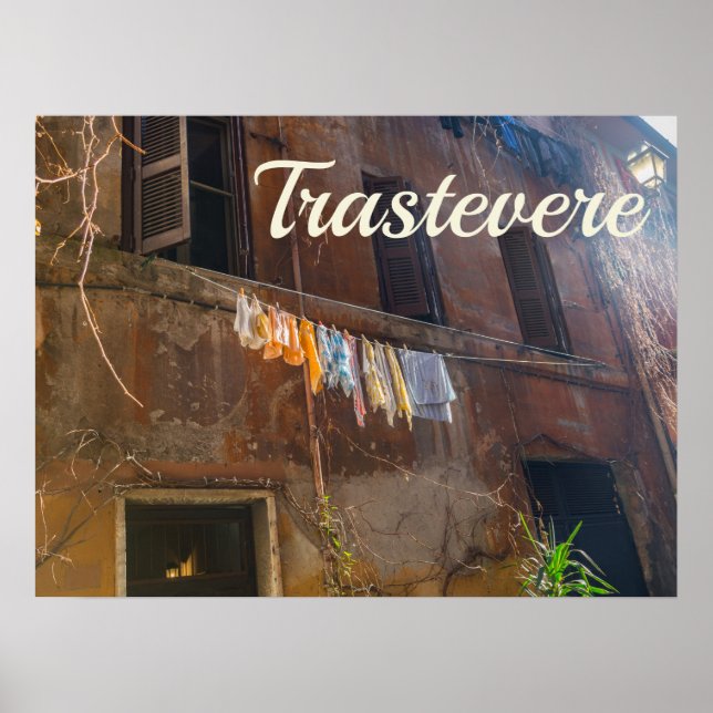 Poster Trastevere Roma (Frente)