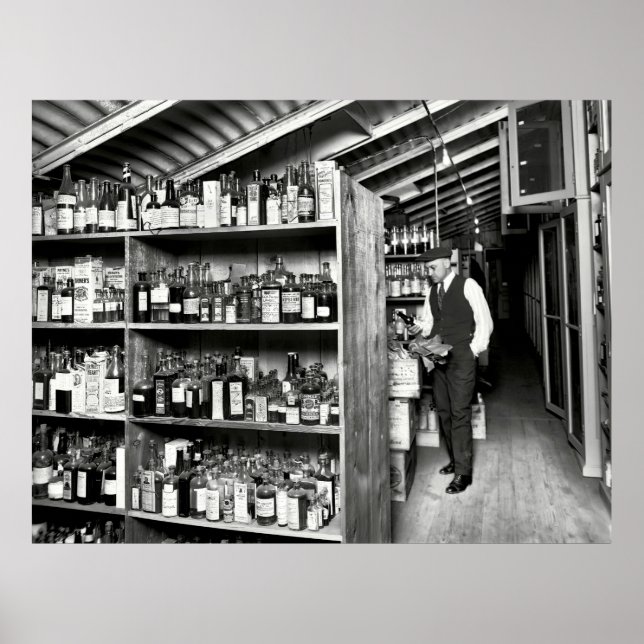 POSTER TRASURY DEPT PROIBITION LAB 1920 (Frente)