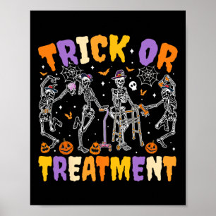 Poster Tratamento Ou Truque Do Halloween Terapêutica Físi