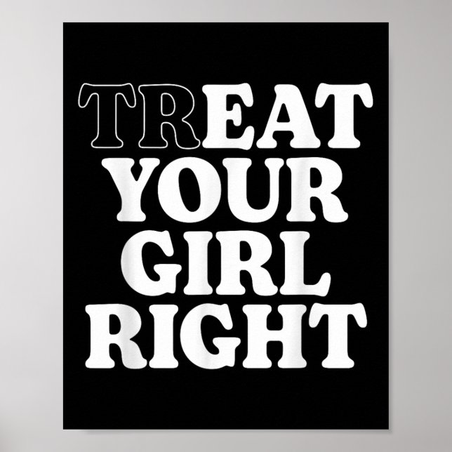 Poster Trate Comer Sua Menina Engraçado, Engraçada Citaçã (Frente)