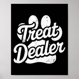 Poster Trate Dealer Camisa Engraçada Proprietário do Cach