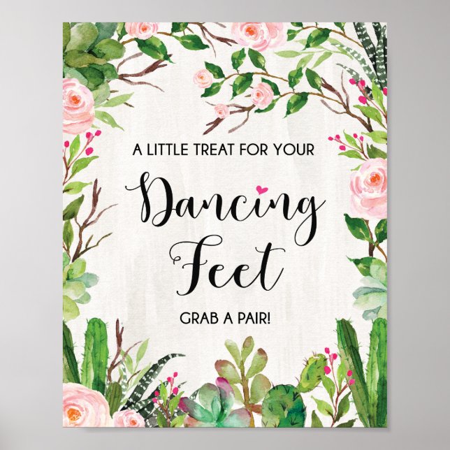 Poster Trate para Dançarino Fiesta Calçados de Casamento (Frente)