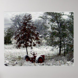 Pôster Trator da neve