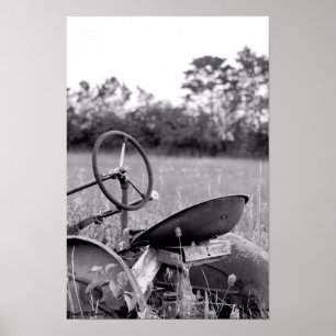 Poster Trator de Grama Longa