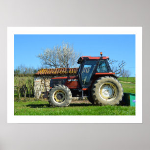 Poster Trator em uma fazenda na França