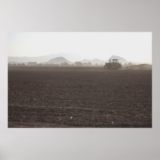 Pôster Trator no campo