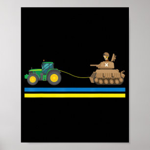 Poster Tratores sobre Tanques Ucrânia Eu levo a Ucrânia