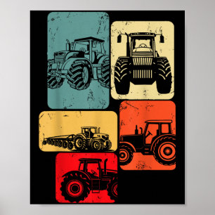 Poster Trators Fazenda Kids Boys