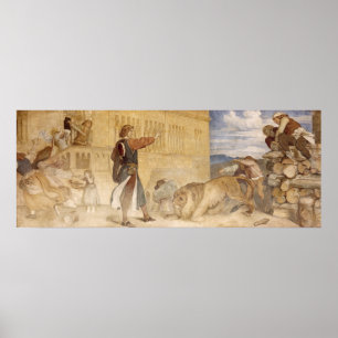 Pôster Tratou os leões como se estava gracejando