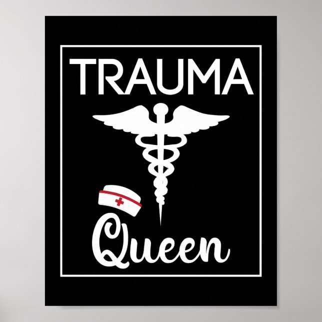 Poster Trauma Enfermeira Rainha do Trauma (Frente)