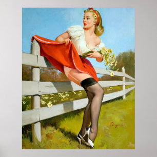 Pôster Travado no Pin da cerca acima