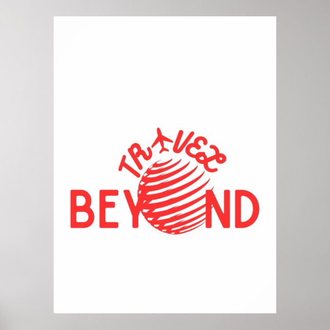 Poster Travel beyond (Frente)