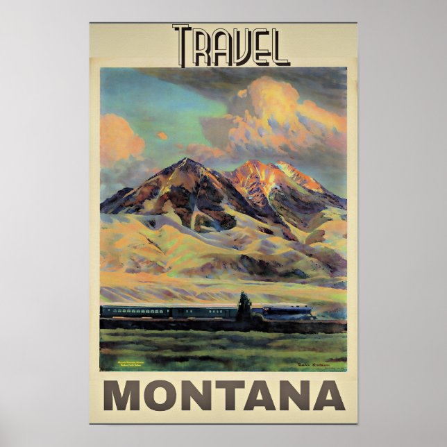 Poster Travel Montana poster, (Frente)
