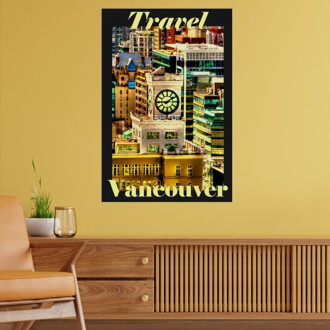 Poster Travel Vancouver, BC, Canada (Sala de Estar 2)