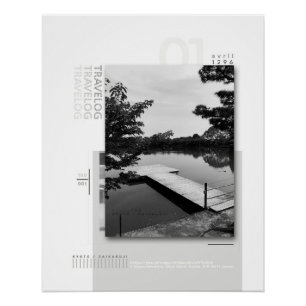 Pôster travelog_1 poster brilhante