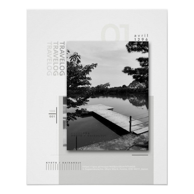 Pôster travelog_1 poster brilhante (Frente)