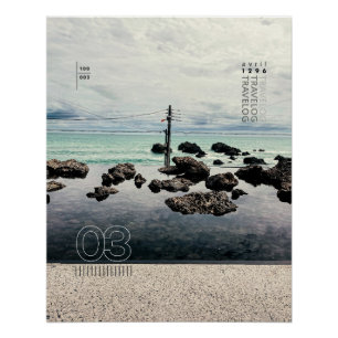 Pôster travelog_3 poster brilhante