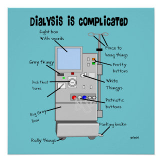 Pôster Travesseiro Humor de Diálise