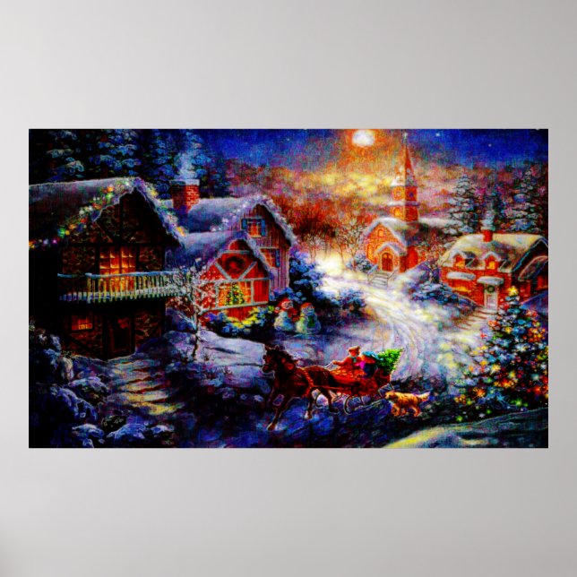 Poster Trazendo Para Casa A Árvore De Natal (Frente)