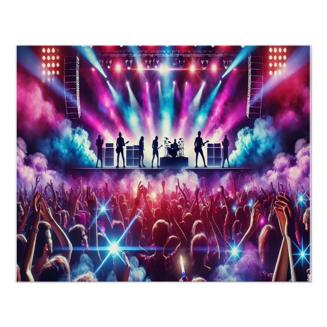 Pôster 🎸 trazer a experiência do concerto para a sua tel (Frente)
