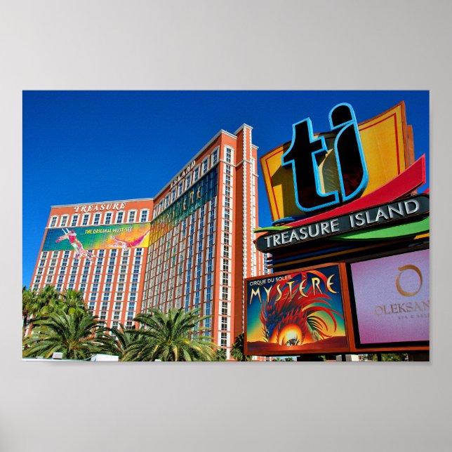 Poster Treasure Island Hotel Las Vegas América (Frente)