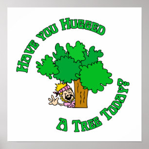 Poster Tree Hugger Hippie