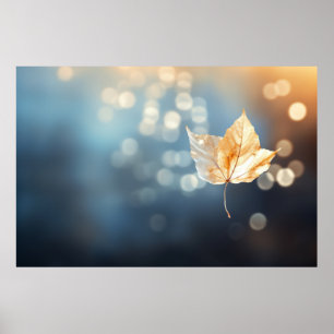 Poster Tree Leaf Forest Nature Serene Tranquil
