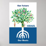 Pôster Tree Menorah<br><div class="desc">A árvore representa as pessoas de Israel,  enraizadas na tradição judaica,  representada pela menorah,  e o futuro otimista é moldado pela sabedoria,  tradição e memória.</div>