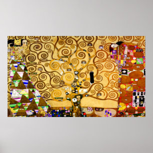 Pôster Tree of Life Gustav Klimt Nouveau