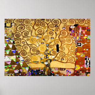 Pôster Tree of Life Gustav Klimt Nouveau