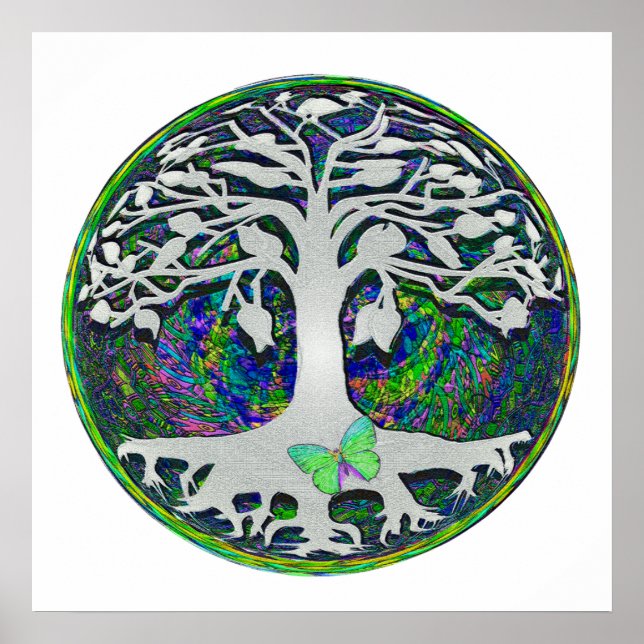 Poster Tree of Life New Beginnings por Amelia Carrie (Frente)