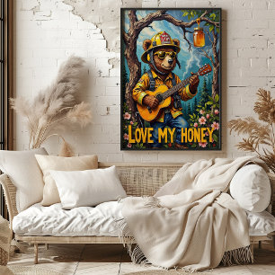 Poster Tree Top Troubadour: Música Florestal do Urso