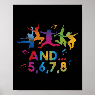 Poster Treinador Dançarino Dançarino de Dança Instrutor