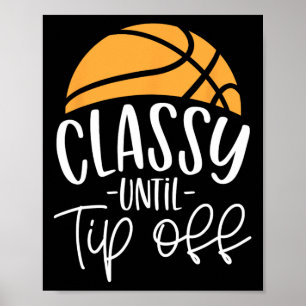 Poster Treinador de Basquete Clássico até Ponta-Fora